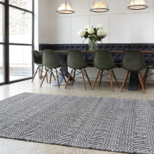 (Small 100x150cm) Sloan Rugs in Black