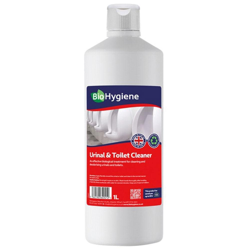 (6 x 1 Litre) BioHygiene Urinal & Toilet Cleaner Descaler