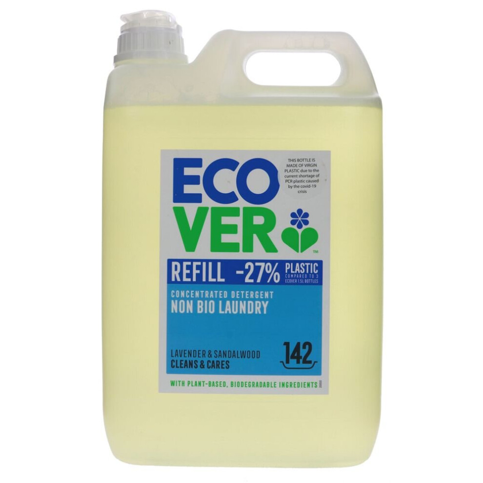 Ecover Concentrated Laundry Liquid - Non Bio 5Ltr Lavender