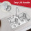 SPARES2GO Kitchen Sink Waste Strainer Plug Bath Drain Stopper Basket Filter Rubber Seal 7