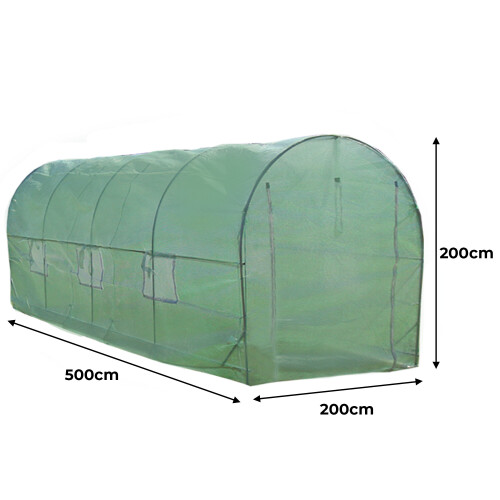 Polytunnel 19mm 5m x 2m met Stellingen 2