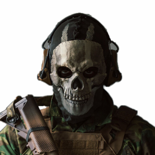 NEW'C 2023 COD Cosplay MWII Ghost Mask Airsoft Tactical Skull Full Mask