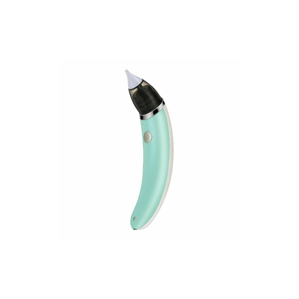 (Green) Electric Baby Nasal Aspirator Usb-Rechargeable Nose Cleaner Sniffling Equipment Hygienic Nose Snot Cleaner With 2 Silicone Tip Green Geni-Store