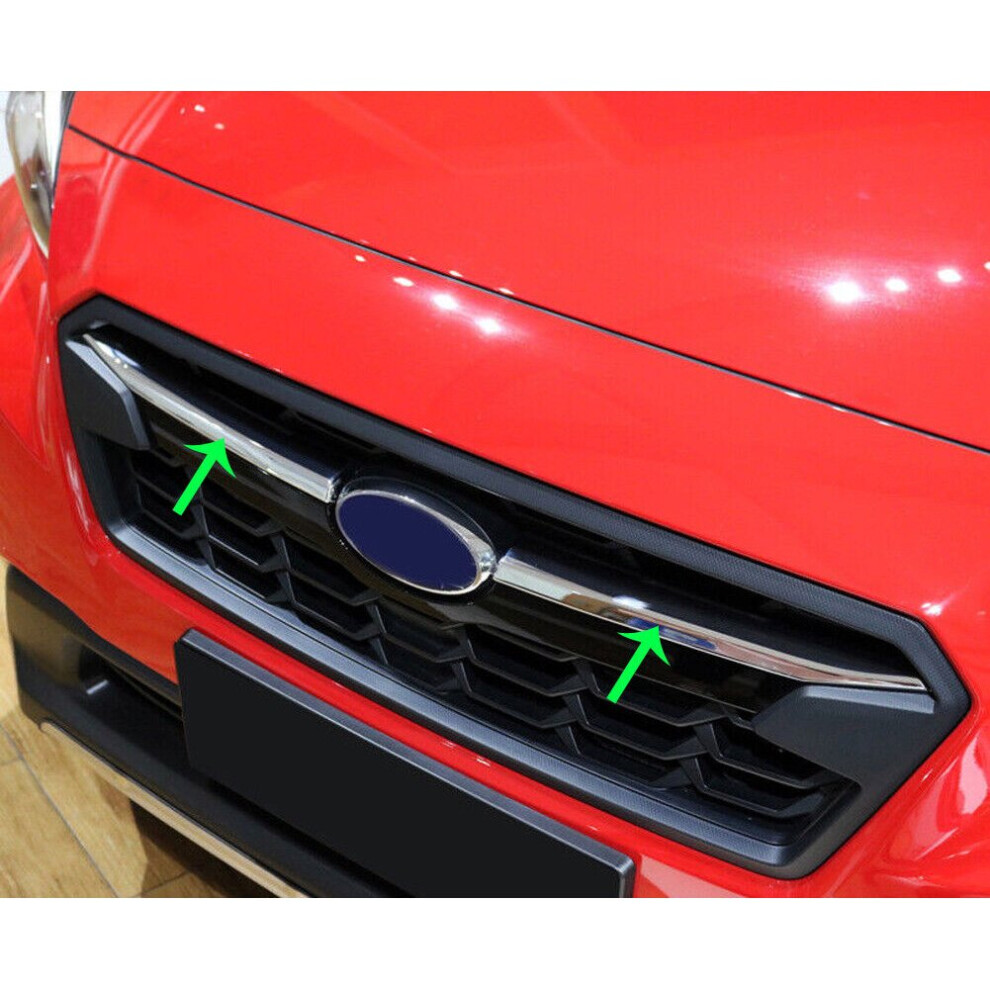 Fits Subaru Xv/Crosstrek 2018-2020 Chrome Front Center Grille Grill Cover Trim 7003606696922