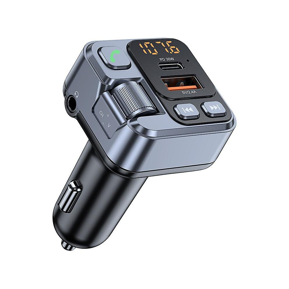 Car Bluetooth Fm Transmitter Car Mp3 Player Adapter With Pd 30W Fast Charging 768619233805