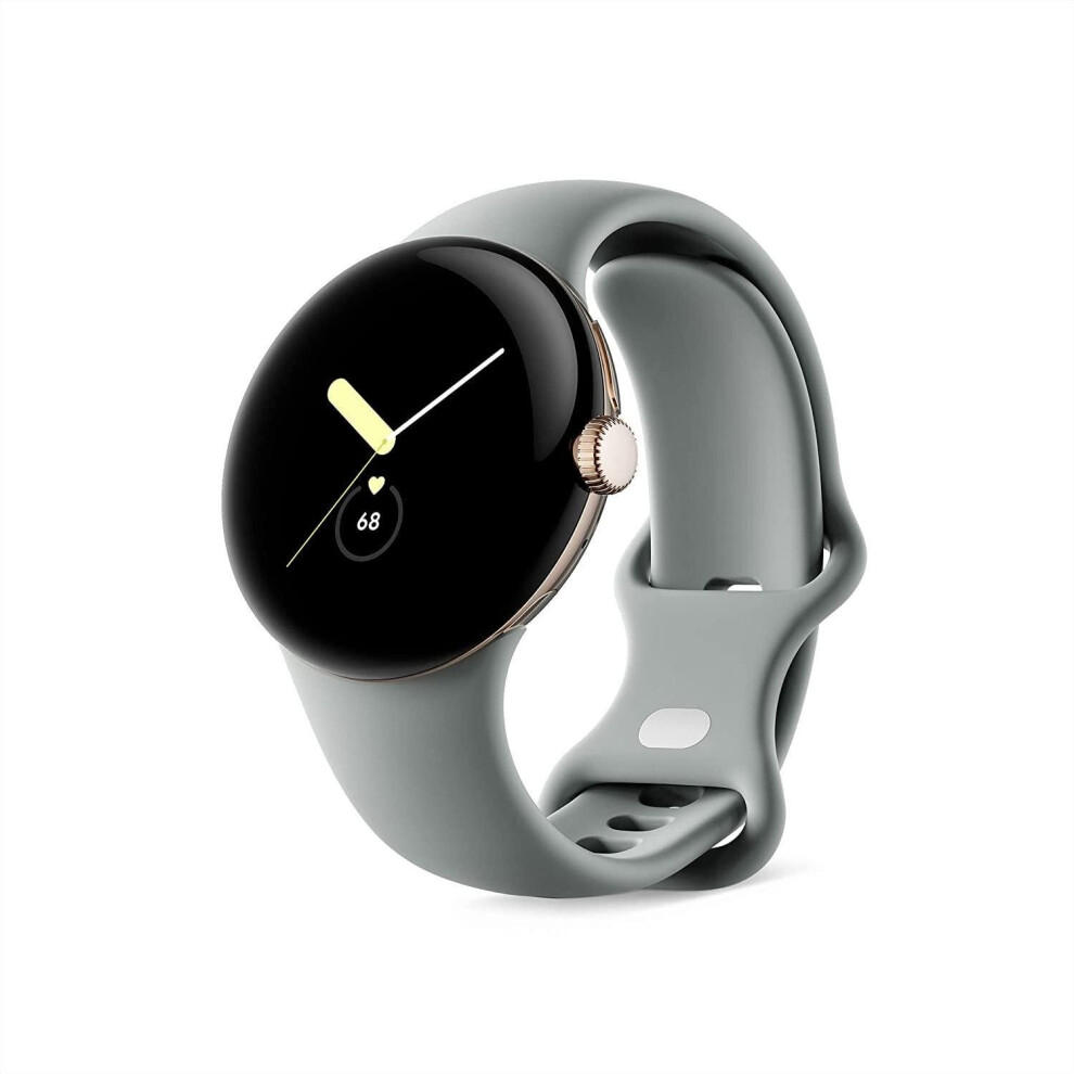 Google Pixel Watch Lte 41Mm Champagne Stainless Steel Hazel Active Band Gold