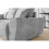 Easy London Velvet Sofa Bed U Shaped Grey with Storage 5