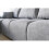 Easy London Velvet Sofa Bed U Shaped Grey with Storage 7