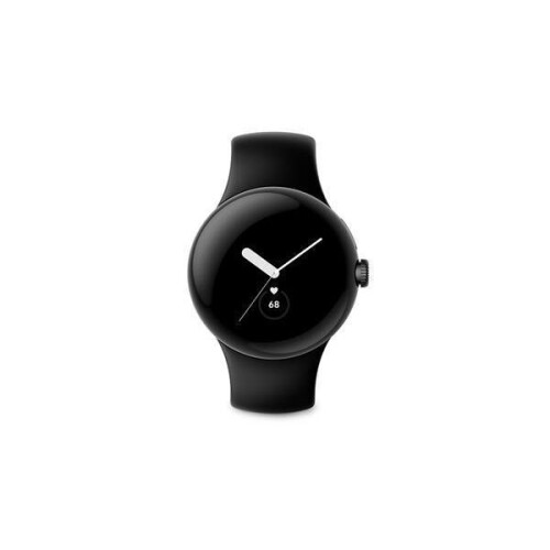 Google Google Pixel Watch LTE 41mm Ματ μαύρο ανοξείδωτο χάλυβα Obsidian Active Band 1