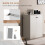 Costway 2-Door Storage Cabinet Modern Accent Cabinet Storage Organizer 5