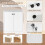 Costway 2-Door Storage Cabinet Modern Accent Cabinet Storage Organizer 4