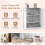 Costway 2-Door Storage Cabinet Modern Accent Cabinet Storage Organizer 6