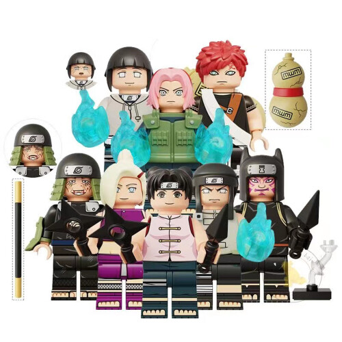 16PCS Kid s Naruto Minifigures building blocks Fit Lego