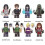 16PCS Naruto Minifigures building blocks Fit Lego 2