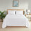(SUPER KING) Luxury Flat Bed Sheet - White 100% Egyptian Cotton 3