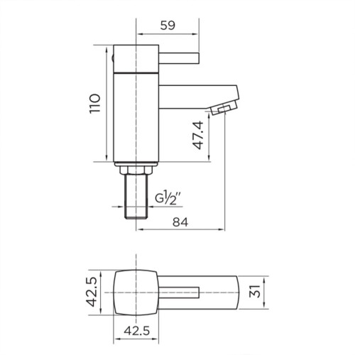 Hero Basin & Bath Filler Tap Pack 1