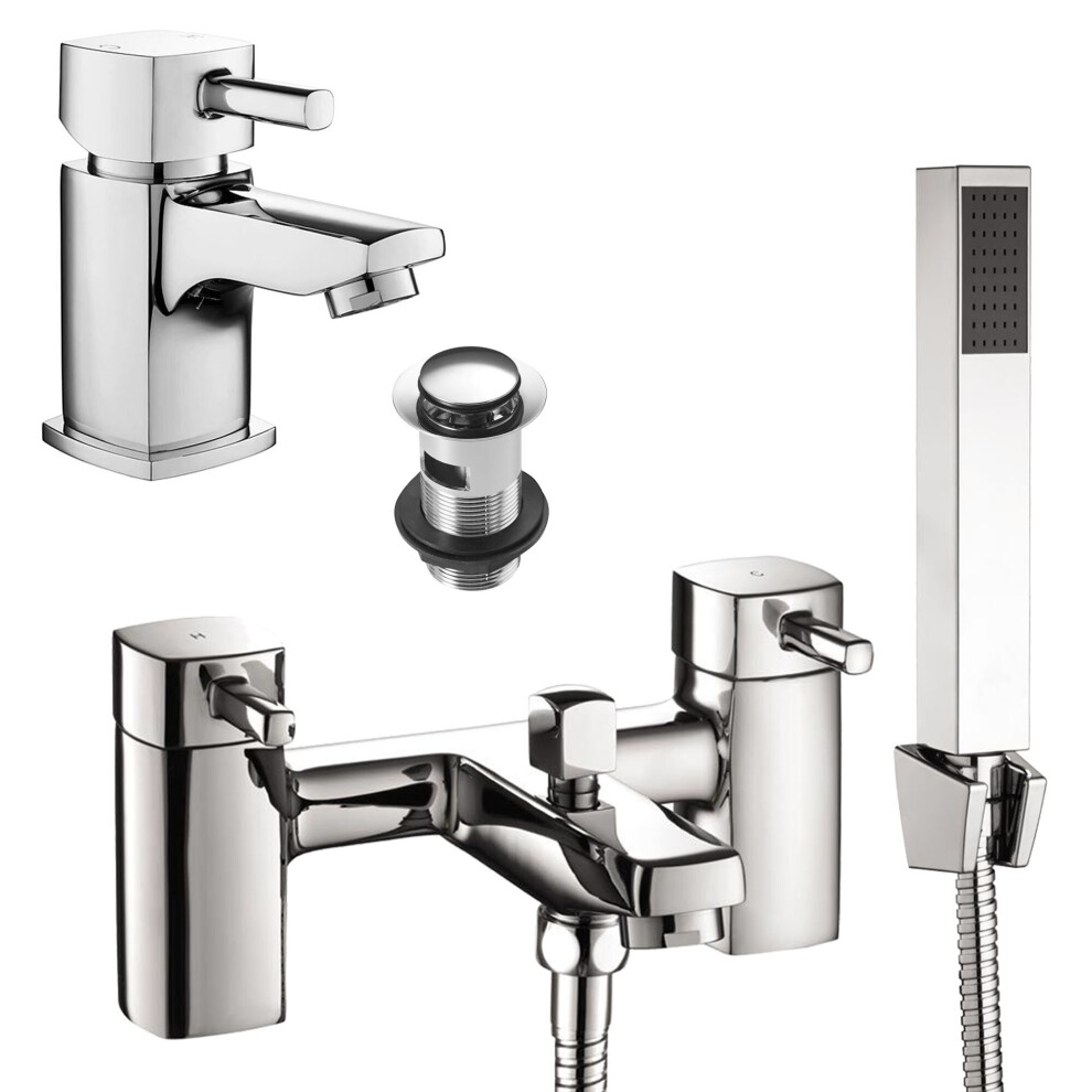 Hero Basin & Bath Shower Mixer Tap Pack 5060966974611