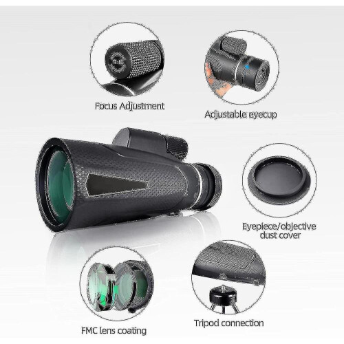 Monocular Telescope For Adults 12 X 50 Hd Monoculars Scope Ph With on OnBuy