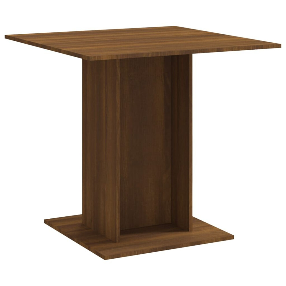 (brown oak) vidaXL Dining Table Kitchen Dinner Table Dining Room Table Engineered Wood