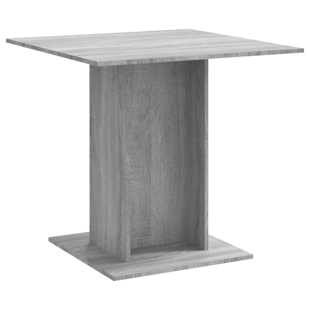 Vidaxl (Grey Sonoma) Dining Table Kitchen Dinner Table Dining Room Table Engineered Wood