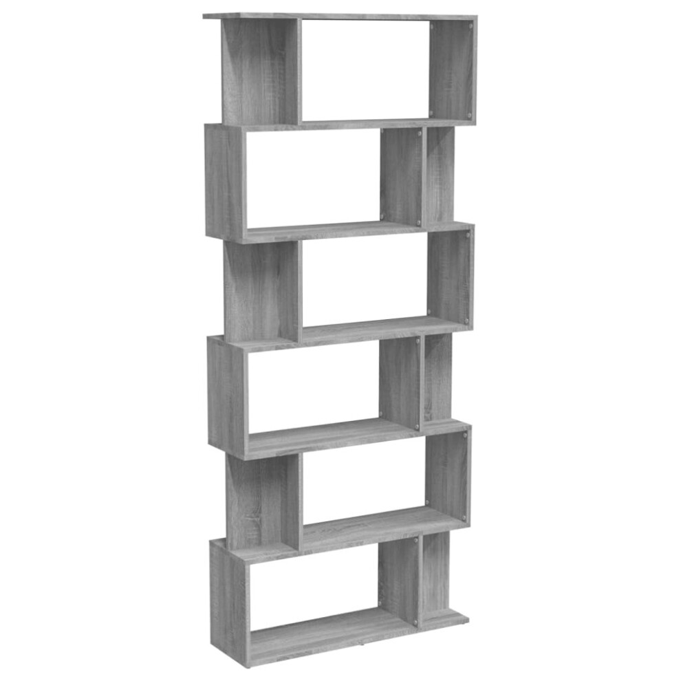 (grey sonoma) vidaXL Book Cabinet/Room Divider Engineered Wood Book Stand Multi Colours