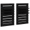VidaXL (black) vidaXL 2x Solid Wood Pine Wall-mounted Bedside Shelves Storage Multi Colours 1