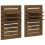 VidaXL (honey brown) vidaXL 2x Solid Wood Pine Wall-mounted Bedside Shelves Storage Multi Colours 2