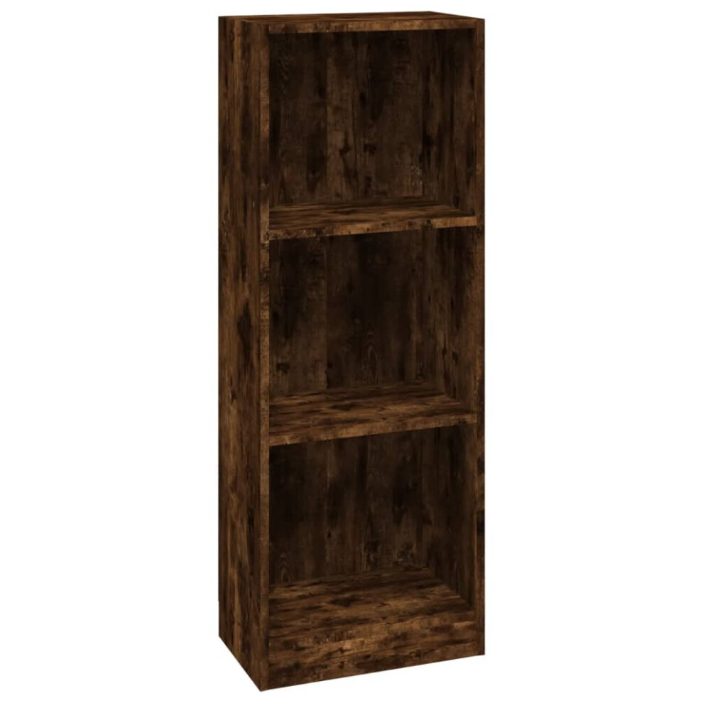 (smoked oak, 40 x 24 x 109 cm) vidaXL 5-Tier Book Cabinet Engineered Wood Storage Rack Multi Colours/Sizes