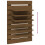 VidaXL (honey brown) vidaXL 2x Solid Wood Pine Wall-mounted Bedside Shelves Storage Multi Colours 8