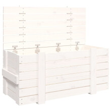 (white, 91 x 40.5 x 42 cm) vidaXL Solid Wood Pine Storage Box Blanket Box Multi Colours 58/91x40.5x42 cm
