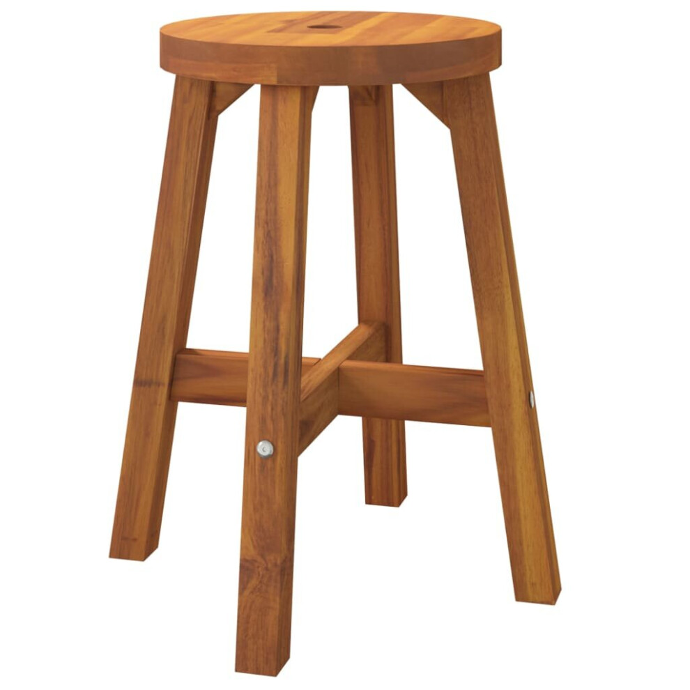 (38 x 38 x 45 cm) vidaXL Stool Dressing Stool Step Stool Chair Rectangular Solid Wood Acacia