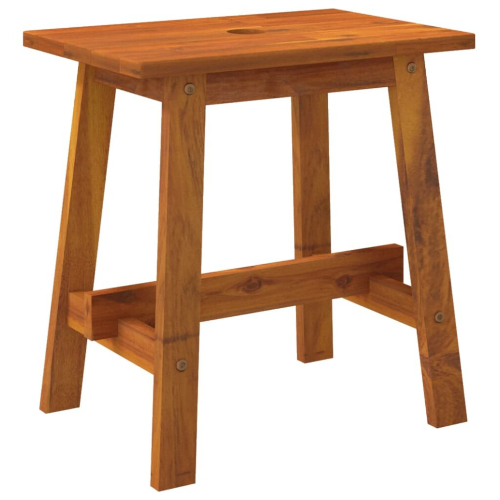 (45 x 29 x 45 cm) vidaXL Solid Wood Acacia Stool Rectangular Dressing Stool 38x38x45/45x29x45 cm