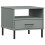 VidaXL (grey) vidaXL Solid Wood Pine Bedside Table with Metal Legs OSLO Desk Multi Colours 2