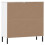 VidaXL (white) vidaXL Solid Wood Bookcase with Metal Legs OSLO Book Storage Multi Colours 7