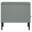 VidaXL (grey) vidaXL Solid Wood Pine Bedside Table with Metal Legs OSLO Desk Multi Colours 6