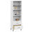 VidaXL (white) vidaXL Solid Wood Bookcase with 2 Drawers OSLO Storage Rack Multi Colours 3