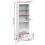 VidaXL (white) vidaXL Solid Wood Bookcase with 2 Drawers OSLO Storage Rack Multi Colours 8