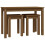 VidaXL (honey brown) vidaXL 3x Solid Wood Pine Nesting Tables Stackable Nesting Stand Multi Colours 6