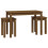 VidaXL (honey brown) vidaXL 3x Solid Wood Pine Nesting Tables Stackable Nesting Stand Multi Colours 5