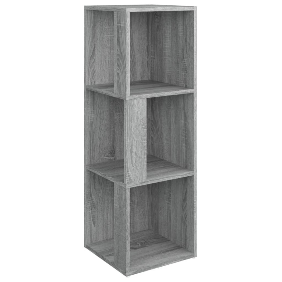 Vidaxl ( Sonoma, 33 X 33 X 100 Cm) Corner Cabinet Rack Standing Shelf Storage Cabinet Engineered Wood Grey