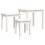VidaXL (white) vidaXL 3x Solid Wood Pine Nesting Tables Stackable Nesting Stand Multi Colours 6