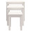 VidaXL (white) vidaXL 3x Solid Wood Pine Nesting Tables Stackable Nesting Stand Multi Colours 8