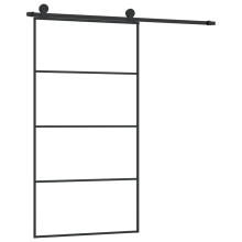 (3 horizontal bars, 102.5 x 205 cm) vidaXL Sliding Door with Hardware Set Multi Sizes 3 Horizontal Bars/4x2 Grids