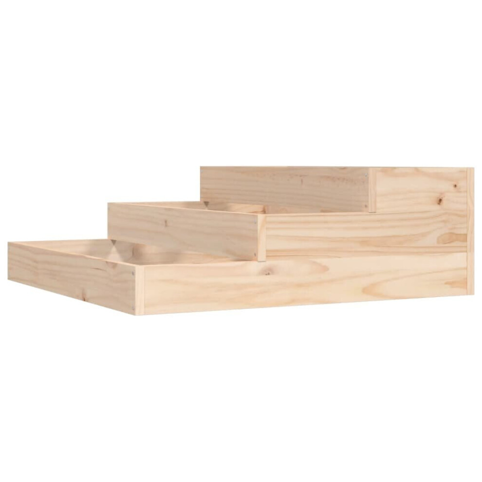 Vidaxl (Brown, 78 X 78 X 27 Cm) Solid Wood Pine Planter Raised Bed Multi Colours 107X107x27/78X78x27 Cm
