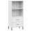VidaXL (white) vidaXL Solid Wood Bookcase with 2 Drawers OSLO Storage Rack Multi Colours 2