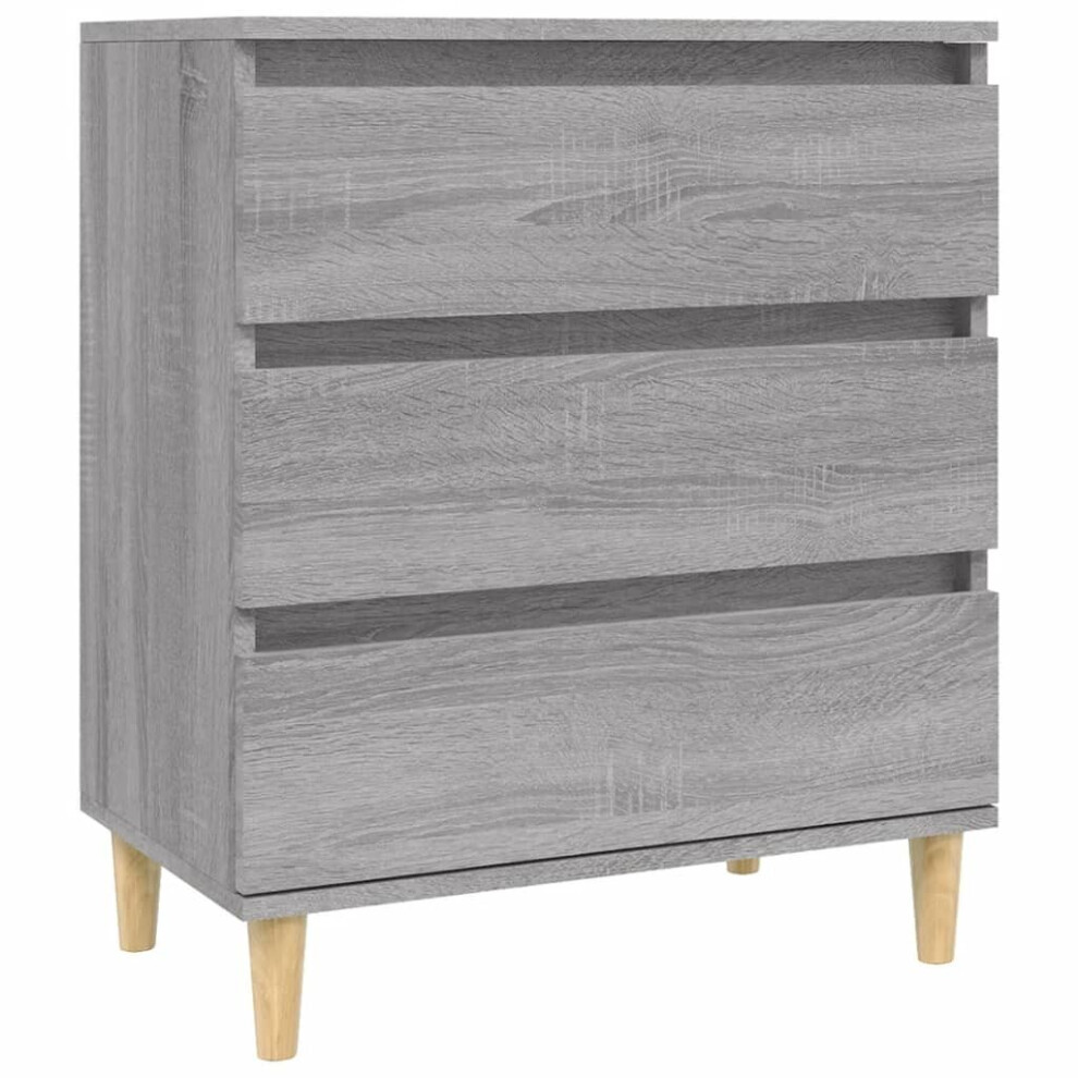 (grey sonoma) vidaXL Sideboard Engineered Wood Storage Cabinet Home Organiser Multi Colours