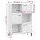 VidaXL (white) vidaXL Solid Wood Bookcase with Metal Legs OSLO Book Storage Multi Colours 4