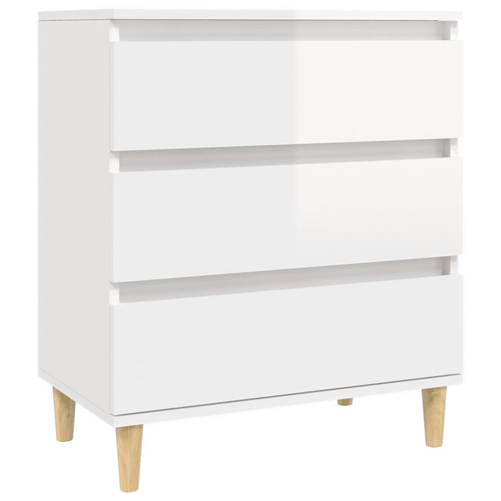 (high gloss white) vidaXL Sideboard Engineered Wood Storage Cabinet Home Organiser Multi Colours