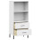 VidaXL (white) vidaXL Solid Wood Bookcase with 2 Drawers OSLO Storage Rack Multi Colours 5