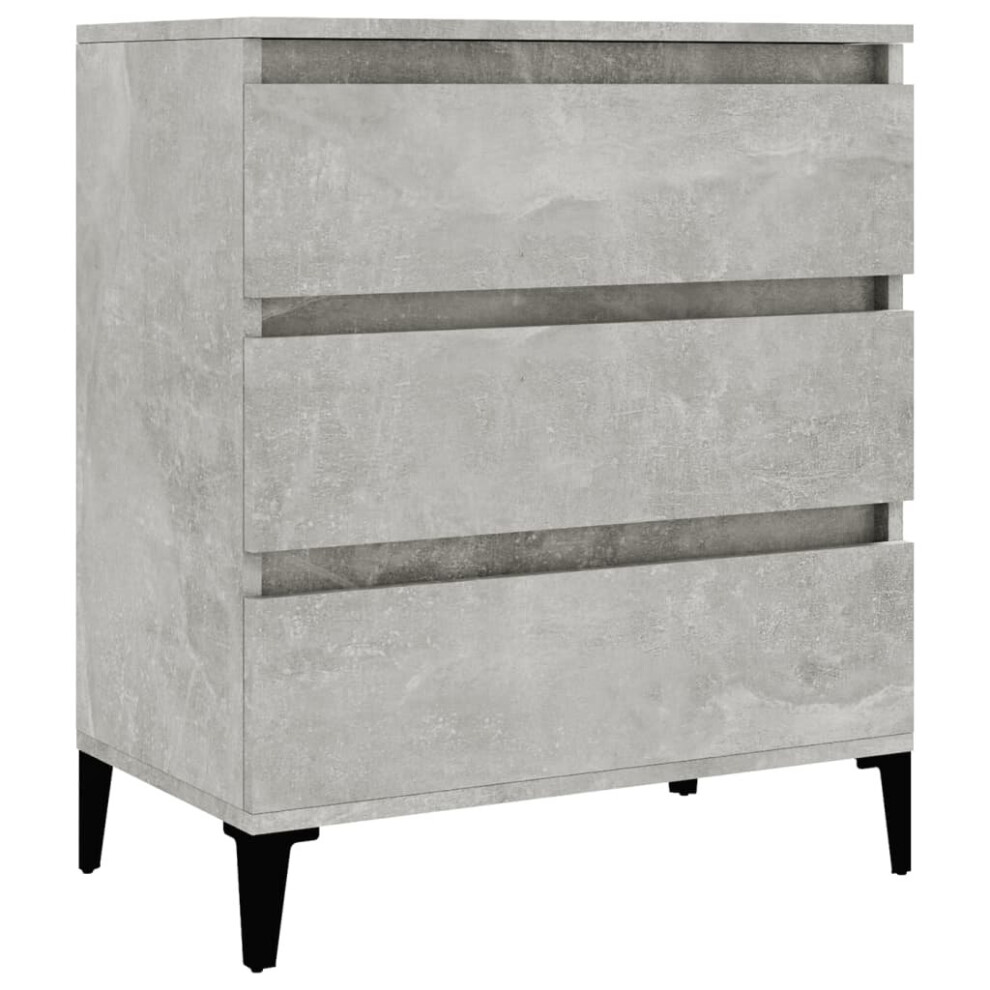 Vidaxl (Concrete ) Sideboard Side Cabinet Organiser Cupboard Highboard Engineered Wood Grey